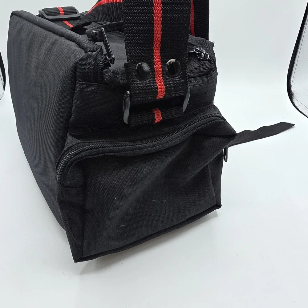 Vintage Nikon Camera Shoulder Bag Padded Adjustable Strap Multi Pocket Black